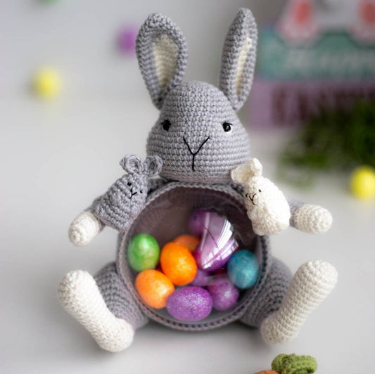 Amigurumi Crochet Easter Bunny. Crochet Pattern in PDF