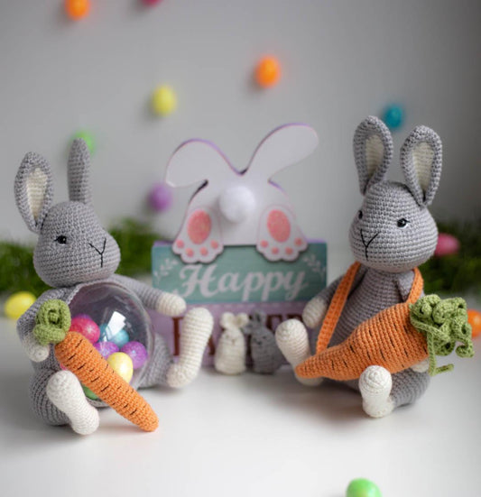 Amigurumi Crochet Easter Bunnies. Crochet Patterns in PDF