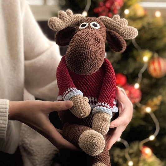 Élan amigurumi au crochet. Patron au crochet en PDF