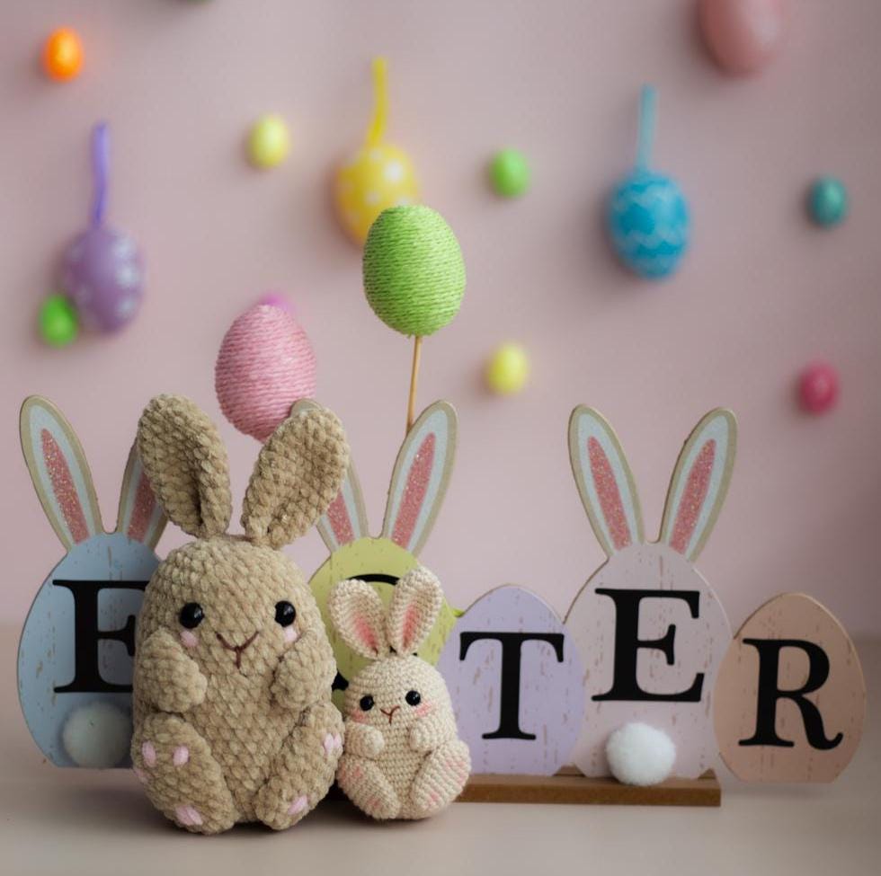Crochet Plush Bunny. Crochet pattern in PDF