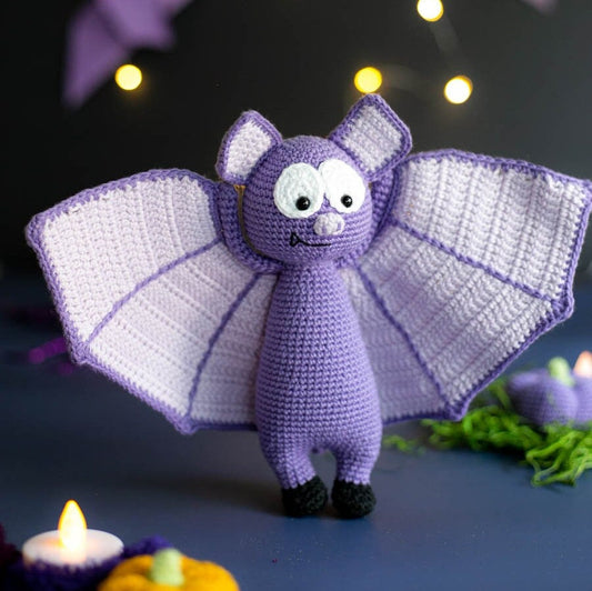 Amigurumi Crochet Halloween Bat. Crochet Pattern in PDF
