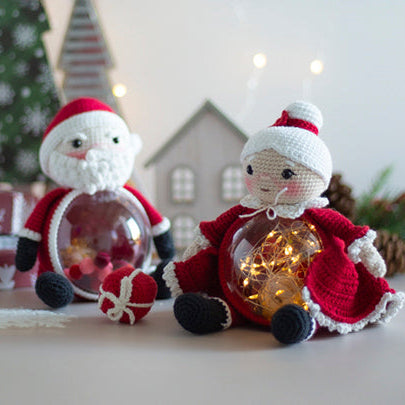 Christmas Santa Claus and Mrs. Claus – crochet patterns in PDF