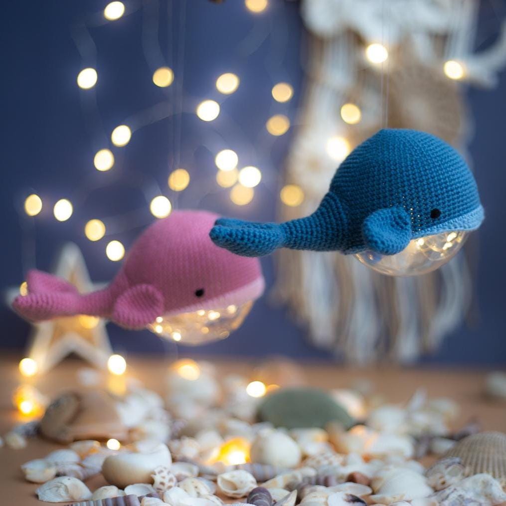 Amigurumi Crochet Sea Creatures: Octopus, Whale, Jellyfish. Crochet Patterns in PDF