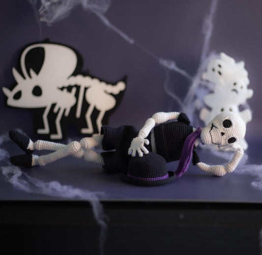 Amigurumi Crochet Halloween Skeleton Pattern. Crochet Pattern in PDF