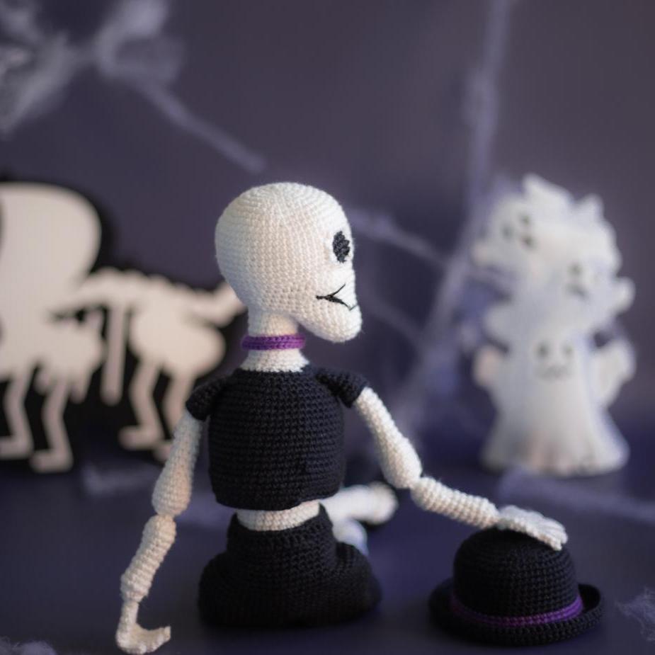 Amigurumi Crochet Halloween Skeleton Pattern. Crochet Pattern in PDF
