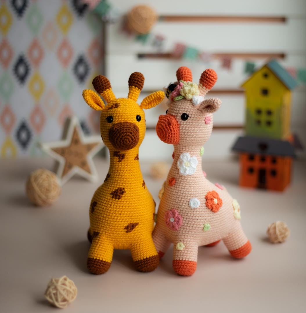 Amigurumi Crochet Giraffe. Crochet Pattern in PDF