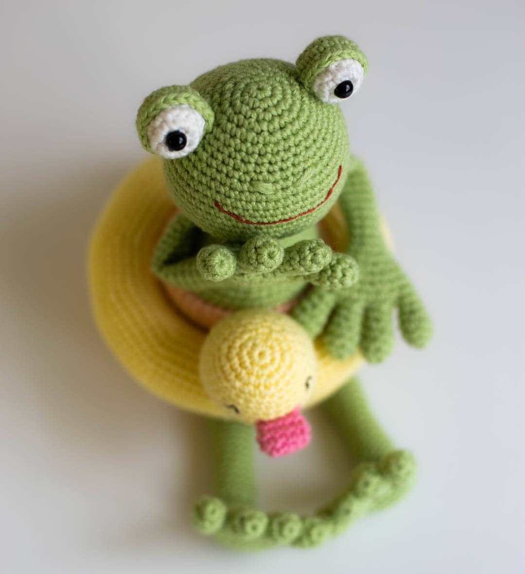 Amigurumi Crochet Frog. Crochet Pattern in PDF
