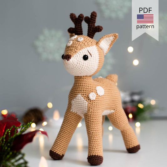 Amigurumi Crochet Fawn. Crochet Pattern in PDF
