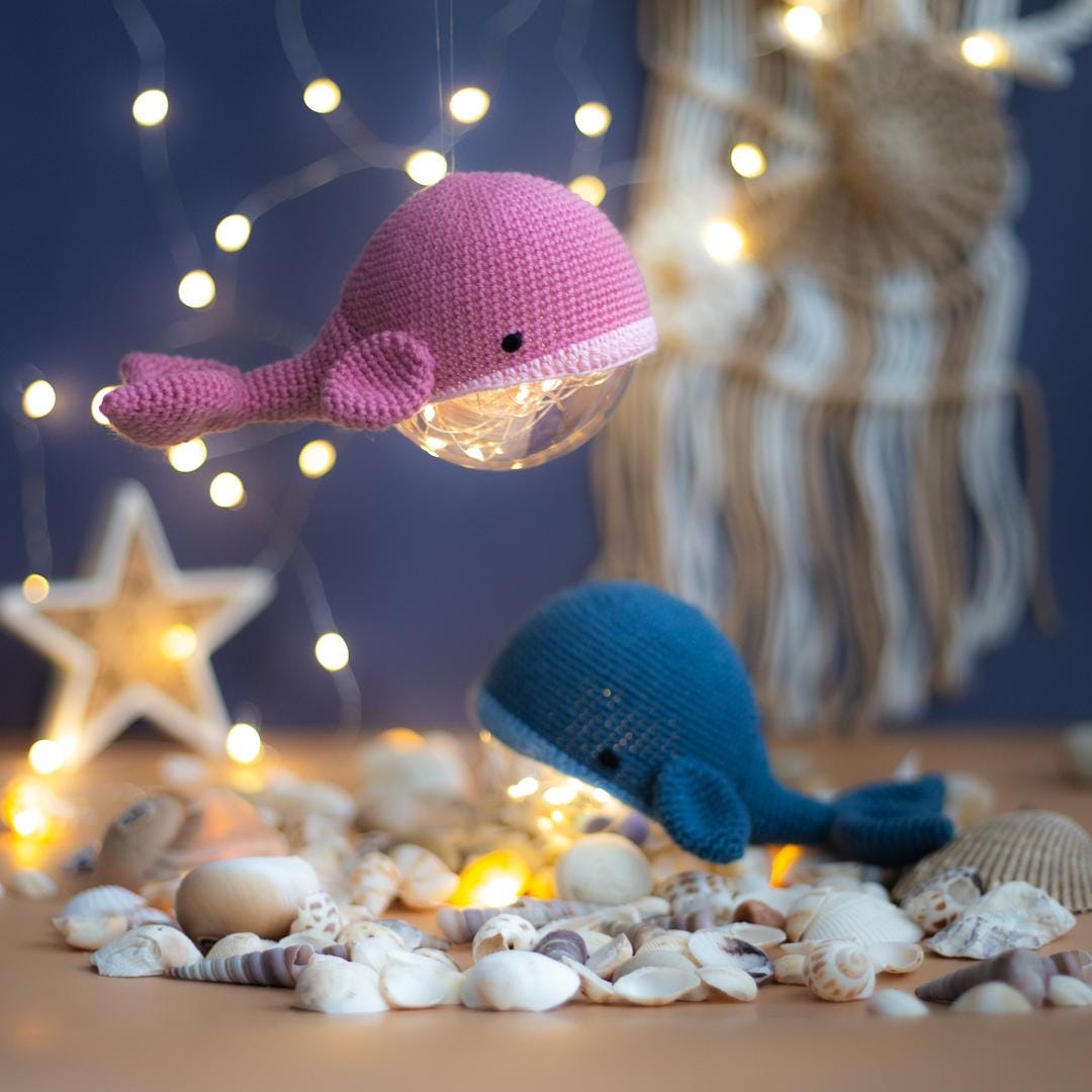 Amigurumi Crochet Sea Creatures: Octopus, Whale, Jellyfish. Crochet Patterns in PDF