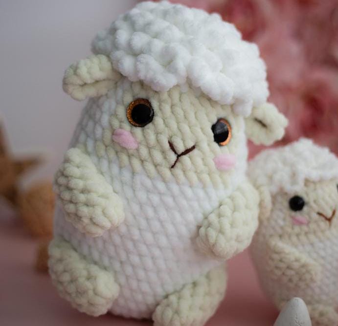 Crochet Plush Easter Sheep. Crochet pattern in PDF