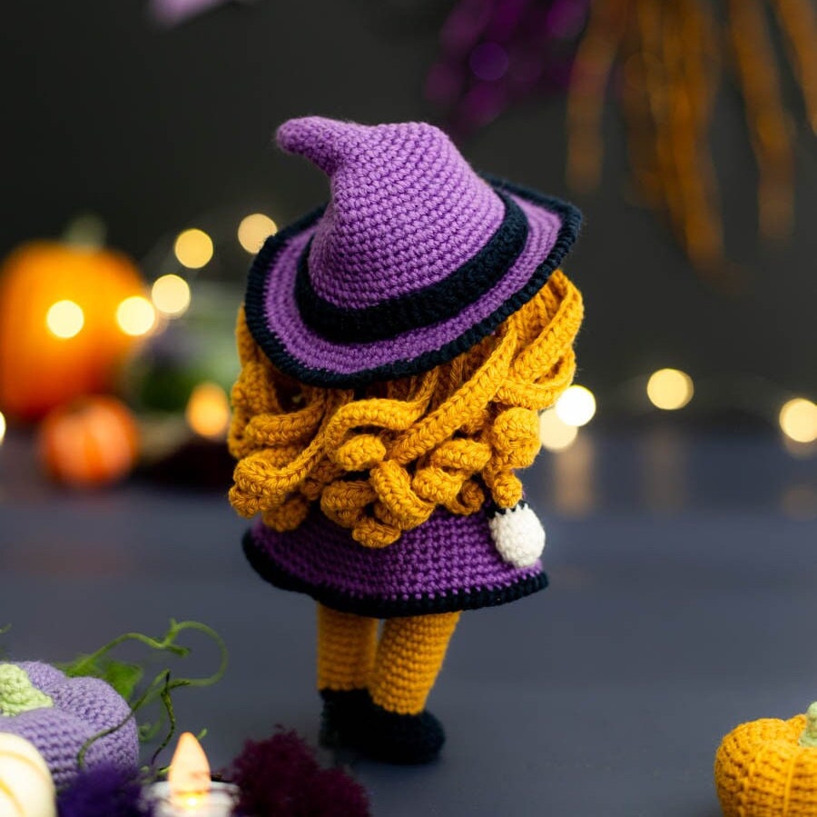 Amigurumi Crochet Halloween Witch. Crochet Pattern in PDF