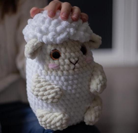 Crochet Plush Easter Sheep. Crochet pattern in PDF
