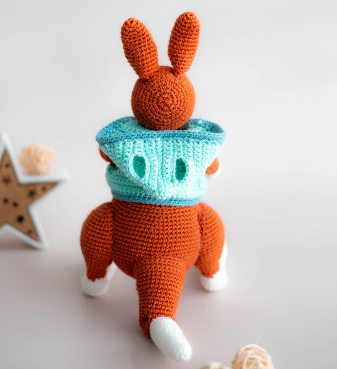 Amigurumi Crochet Kangaroo. Crochet Pattern in PDF