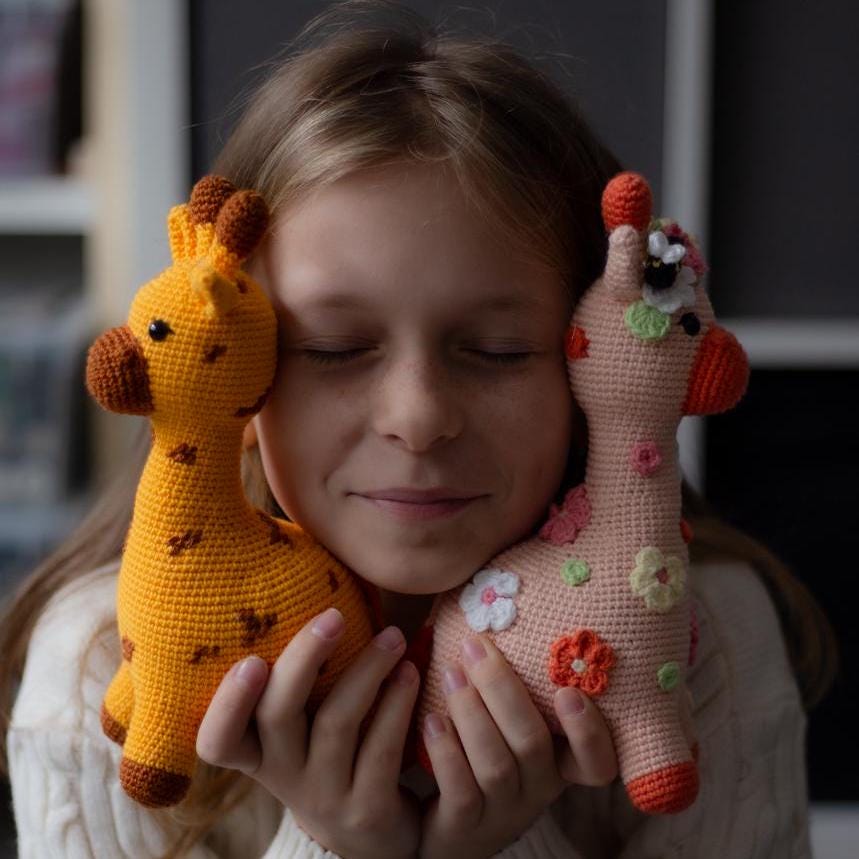 Amigurumi Crochet Giraffe. Crochet Pattern in PDF