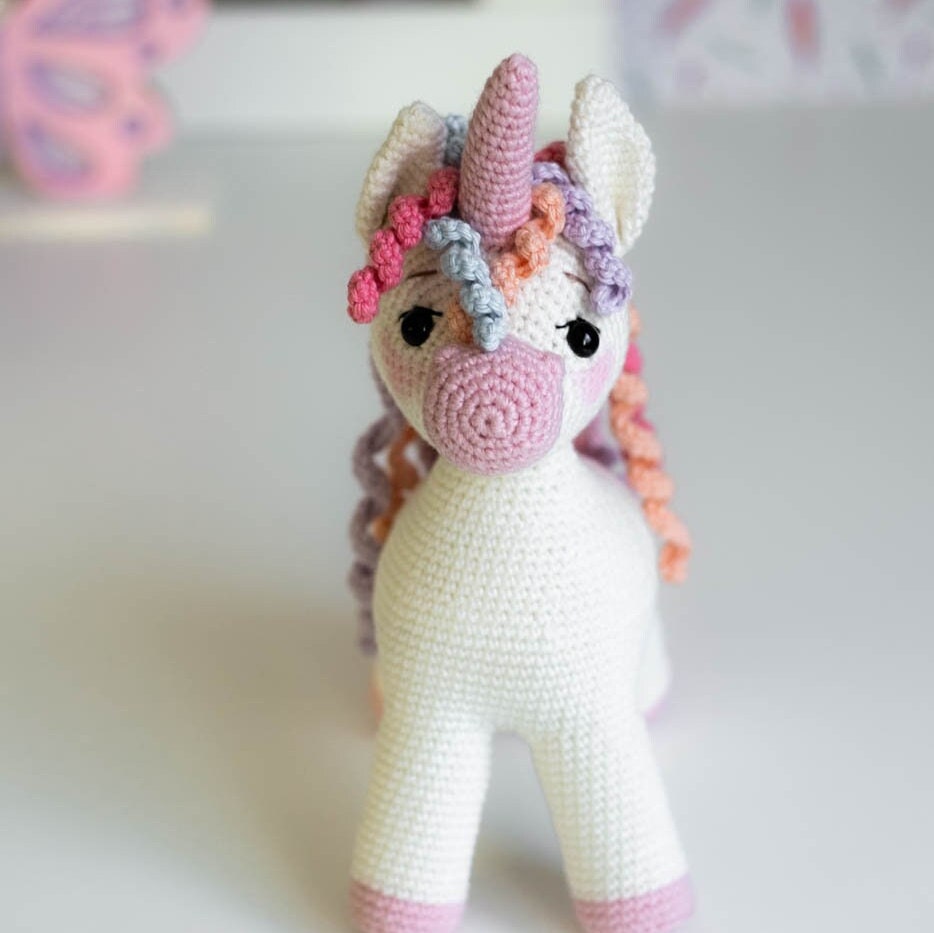 Amigurumi Crochet Unicorn. Crochet Pattern in PDF