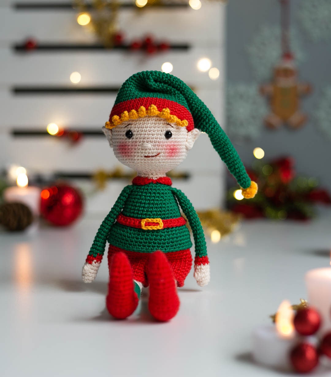 Crochet Christmas Elves Jingle and Hope. Crochet patterns in PDF