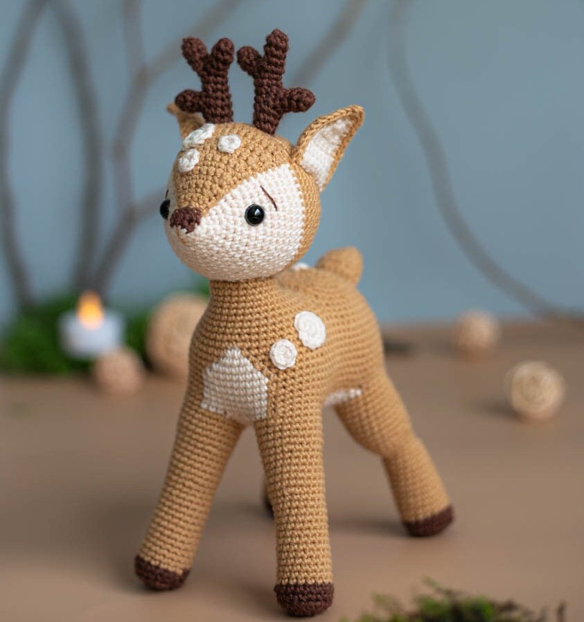 Amigurumi Crochet Fawn. Crochet Pattern in PDF