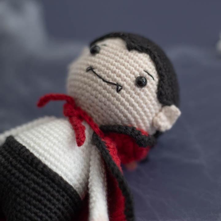Amigurumi Crochet Halloween Dracula. Crochet Pattern in PDF