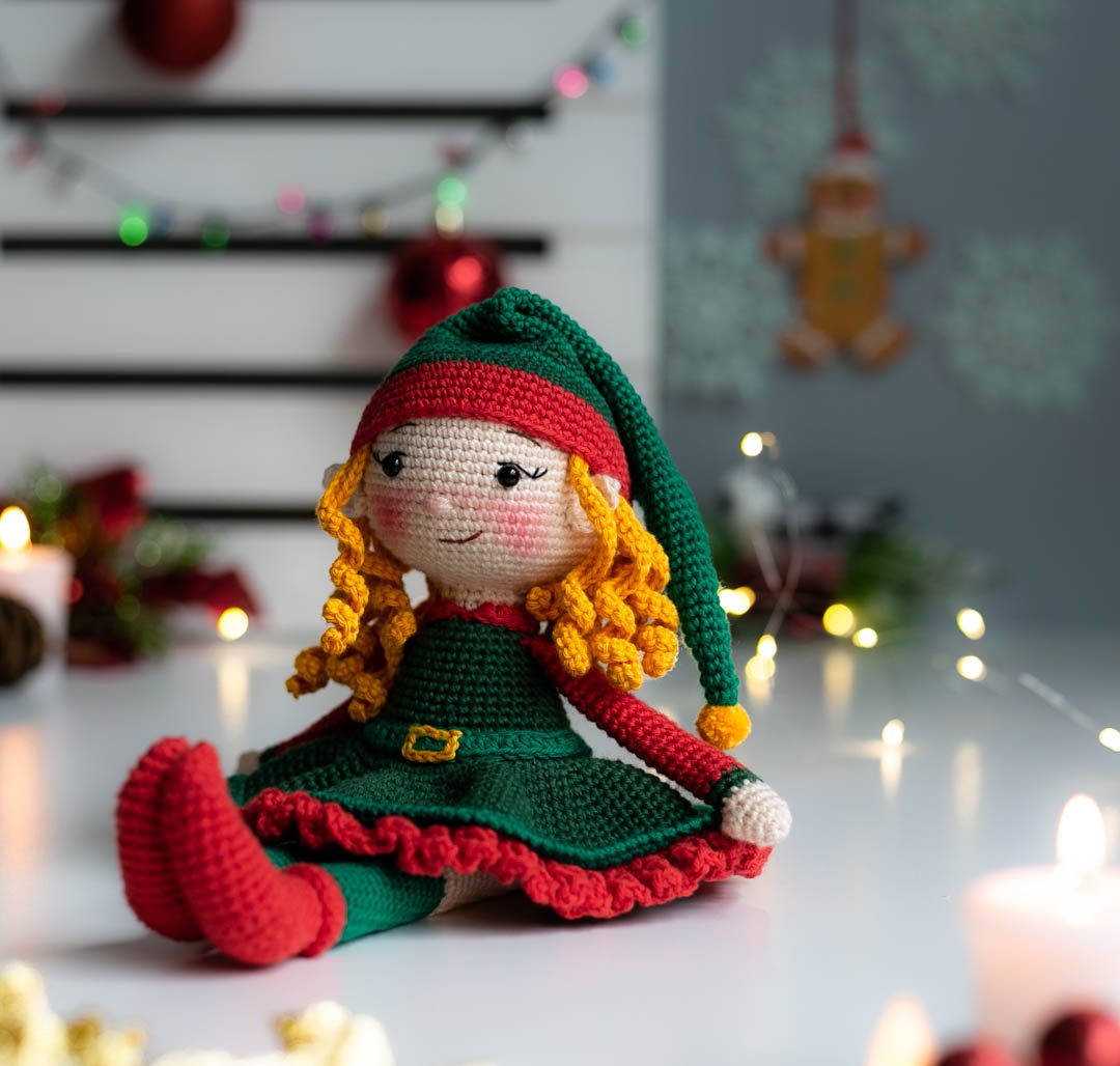 Crochet Christmas Elves Jingle and Hope. Crochet patterns in PDF