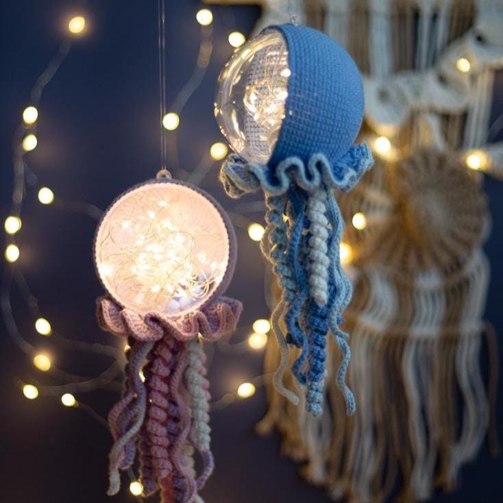 Amigurumi Crochet Sea Creatures: Octopus, Whale, Jellyfish. Crochet Patterns in PDF