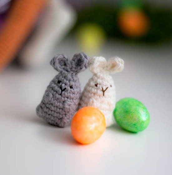 Amigurumi Crochet Easter Bunny. Crochet Pattern in PDF