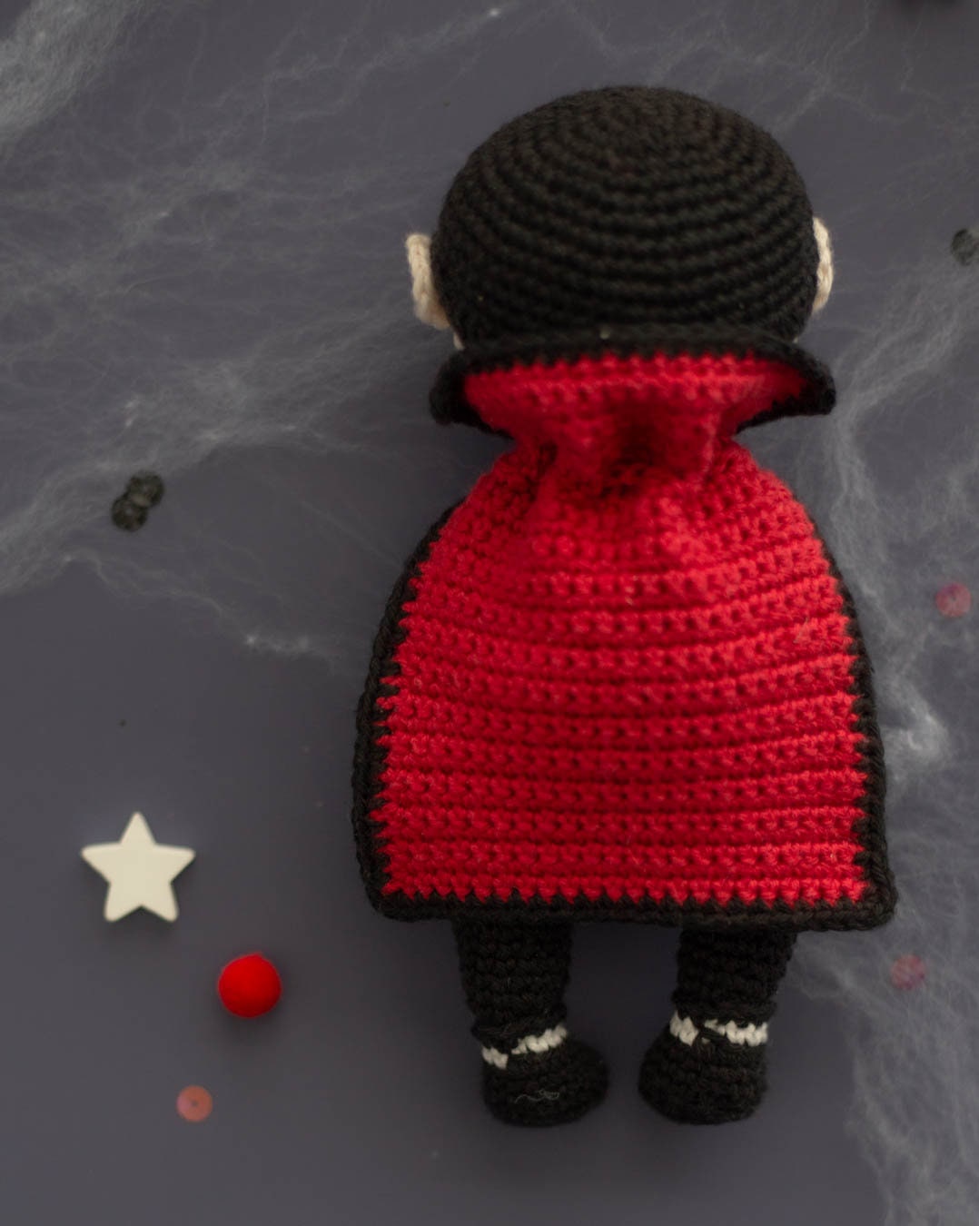 Amigurumi Crochet Halloween Dracula. Crochet Pattern in PDF