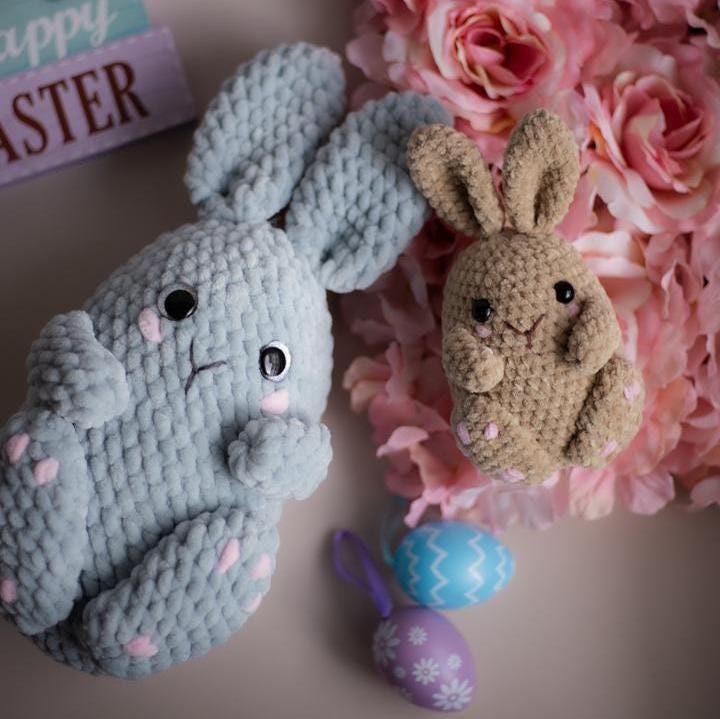 Crochet Plush Bunny. Crochet pattern in PDF