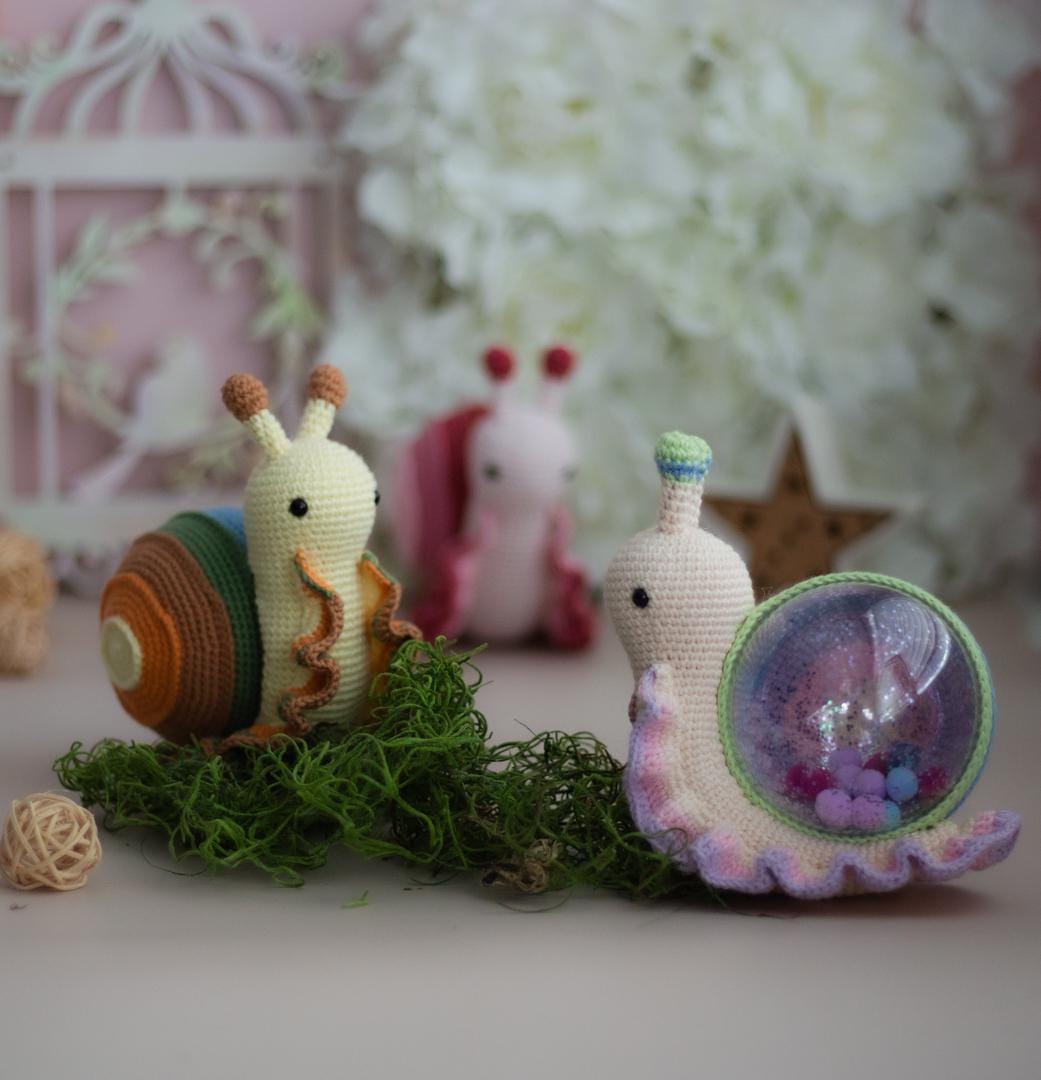Amigurumi Crochet Snail. Crochet Pattern in PDF