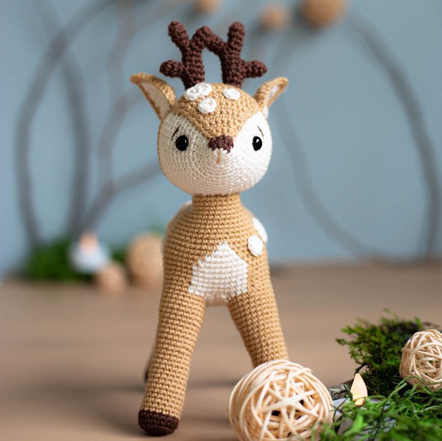 Amigurumi Crochet Fawn. Crochet Pattern in PDF
