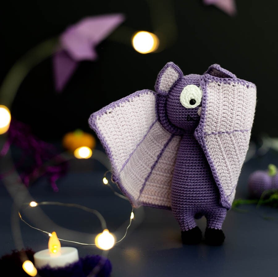 Amigurumi Crochet Halloween Bat. Crochet Pattern in PDF