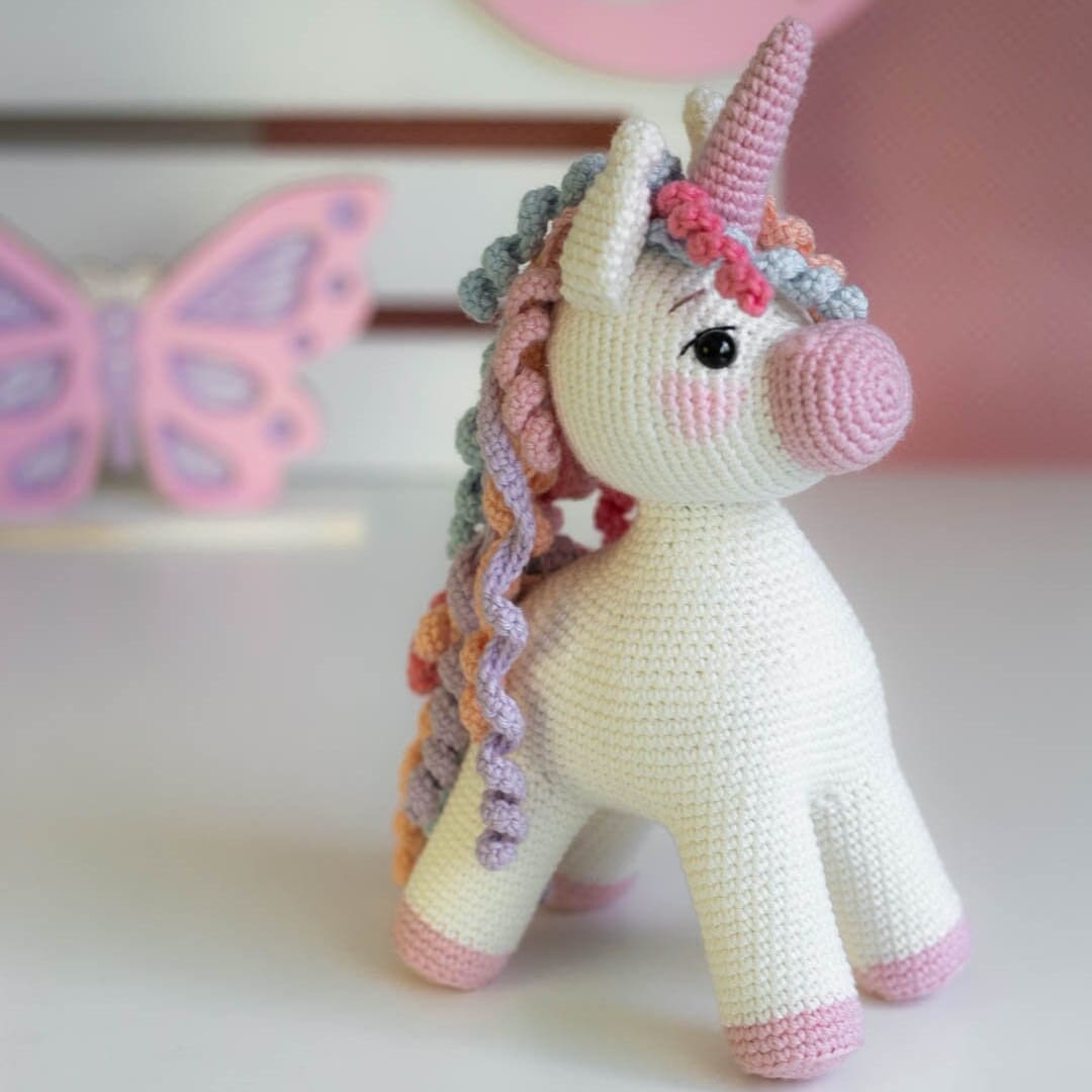 Amigurumi Crochet Unicorn. Crochet Pattern in PDF