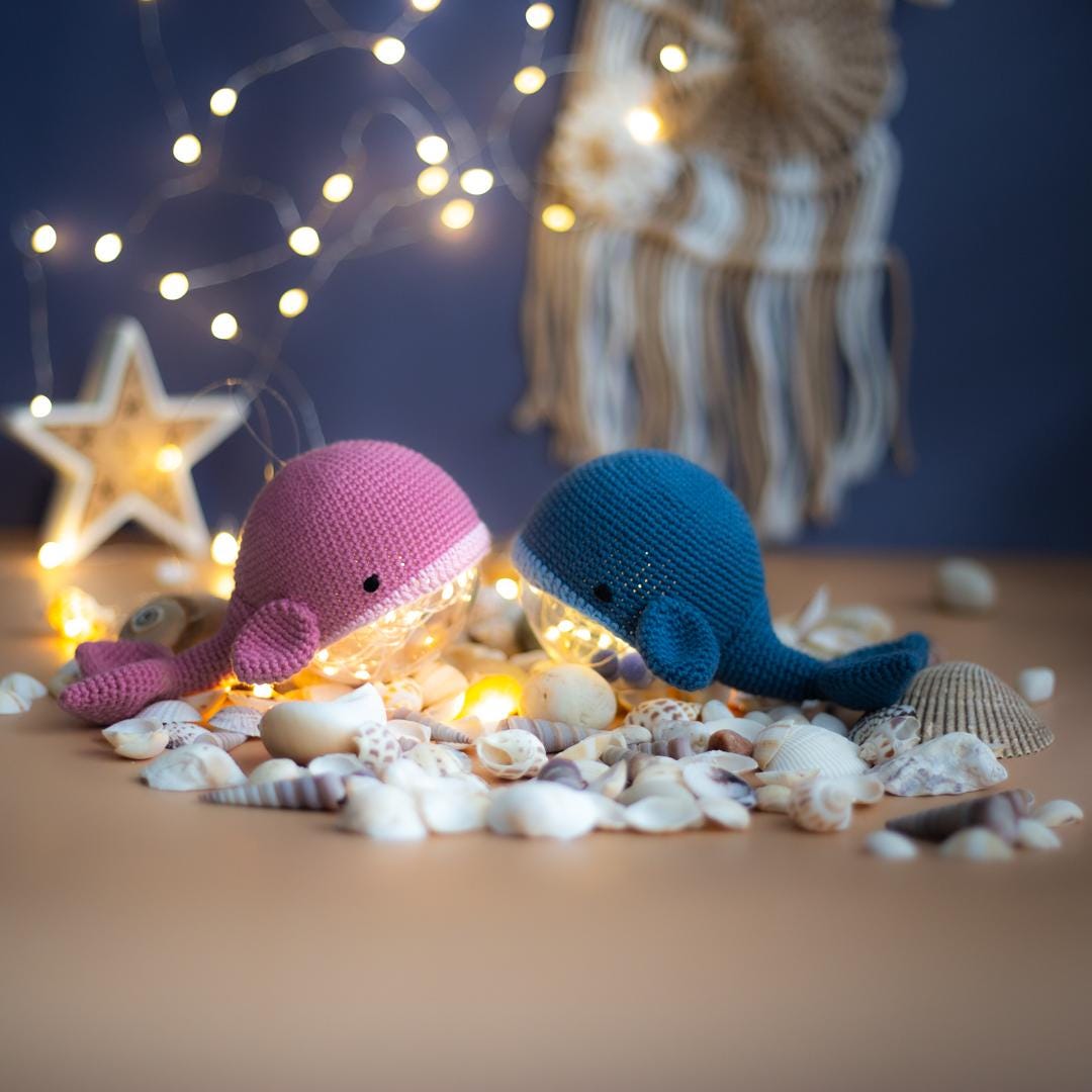 Amigurumi Crochet Sea Creatures: Octopus, Whale, Jellyfish. Crochet Patterns in PDF