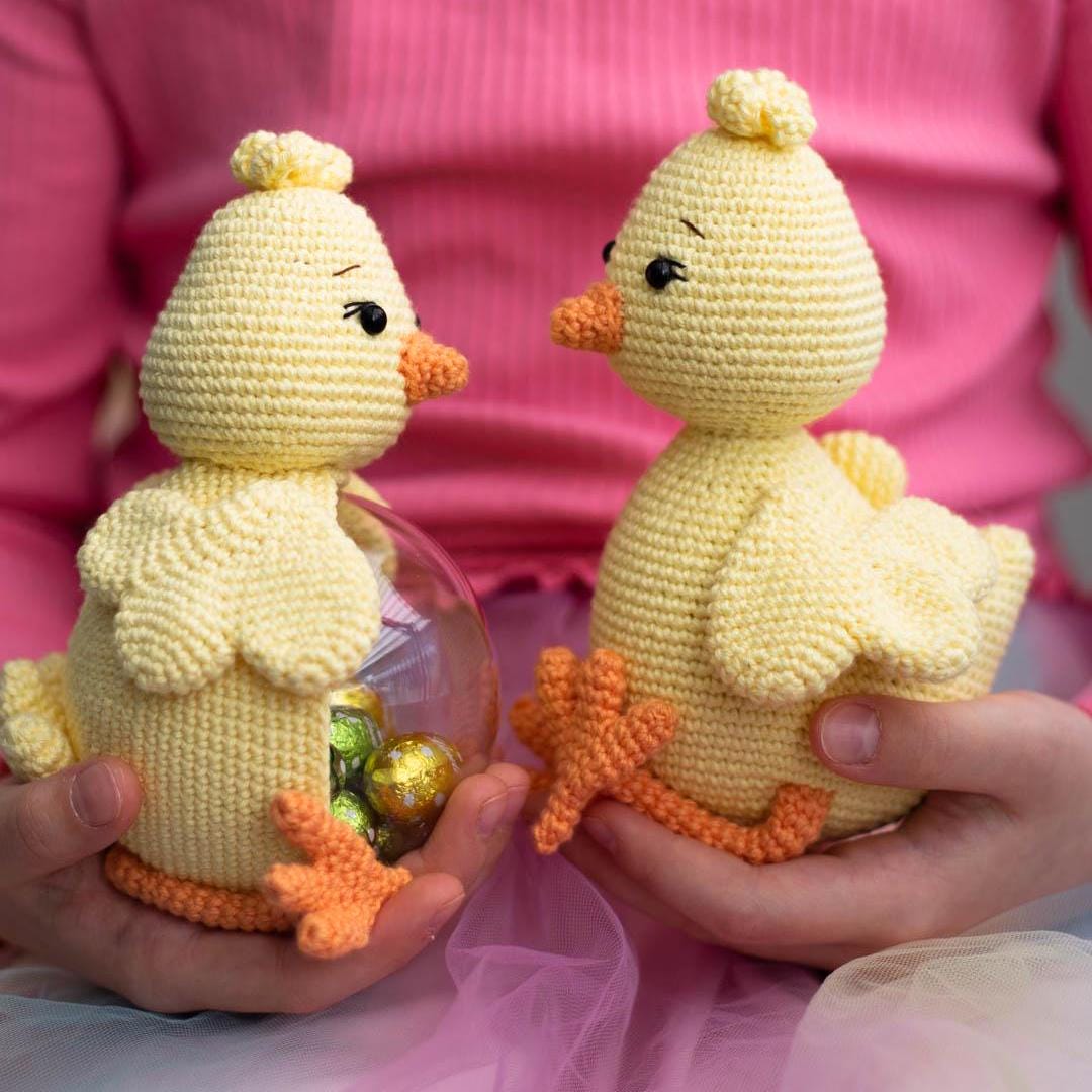 Amigurumi Crochet Easter Chickens. Crochet Patterns in PDF