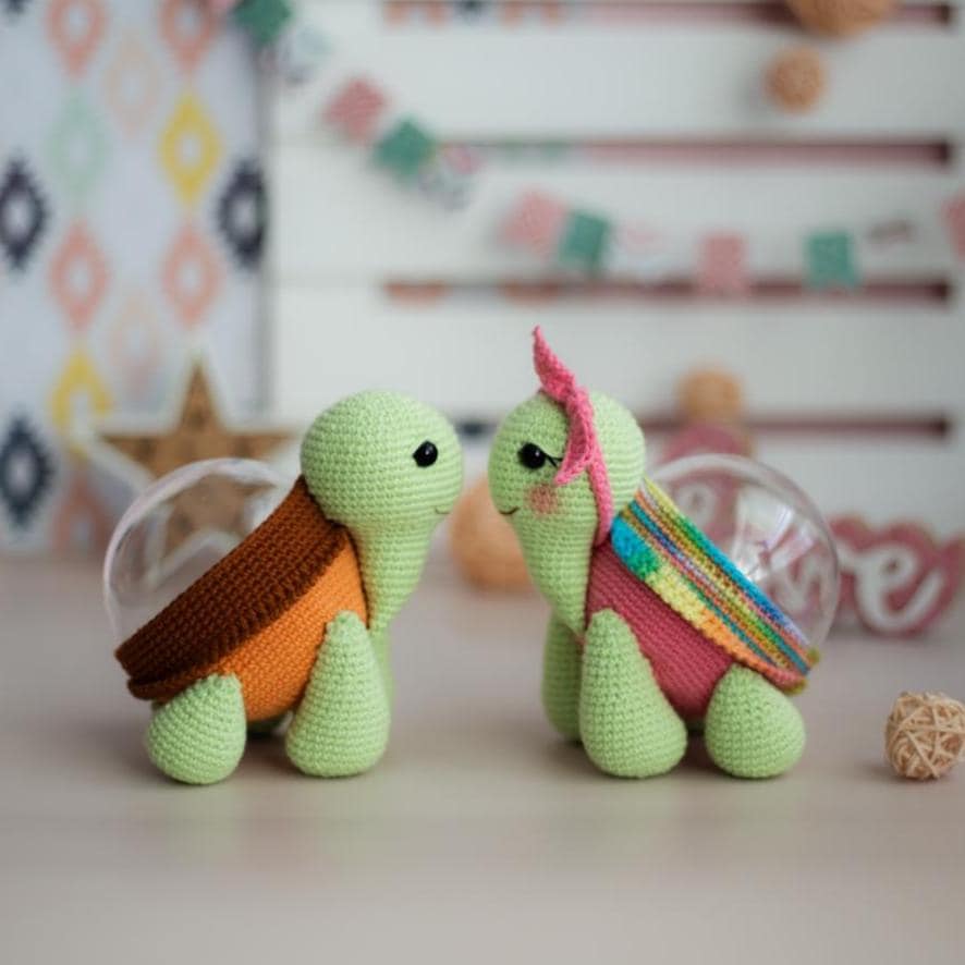 Amigurumi Crochet Turtle. Crochet Pattern in PDF