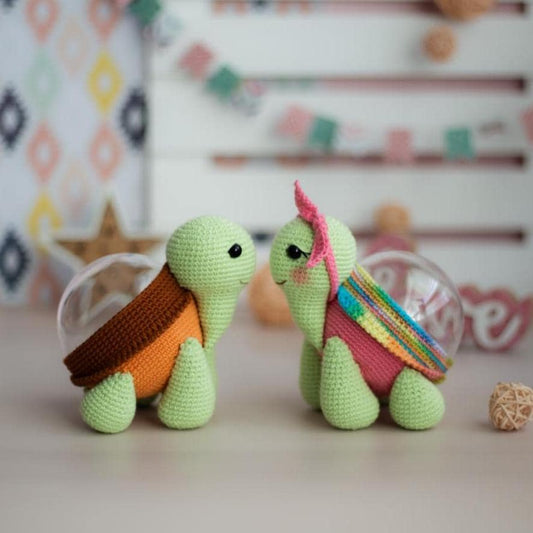 Amigurumi Crochet Turtle. Crochet Pattern in PDF