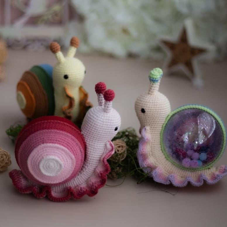 Amigurumi Crochet Snail. Crochet Pattern in PDF