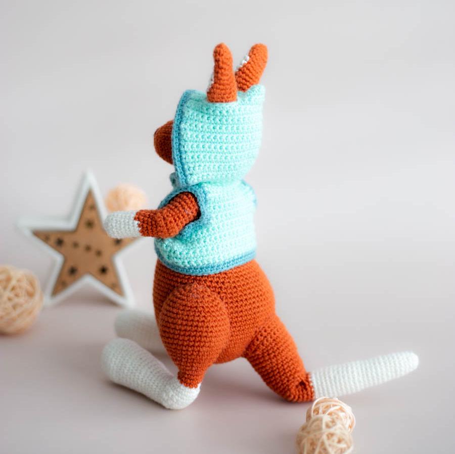 Amigurumi Crochet Kangaroo. Crochet Pattern in PDF