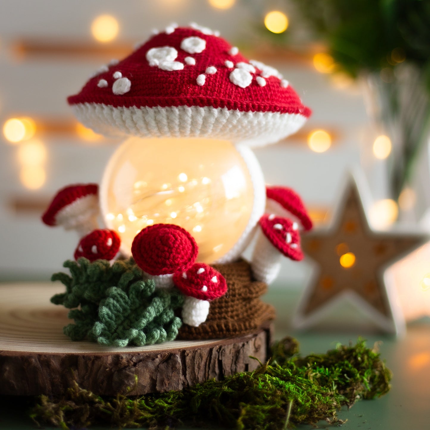 Amigurumi crochet Mushroom. Crochet Amanita pattern.