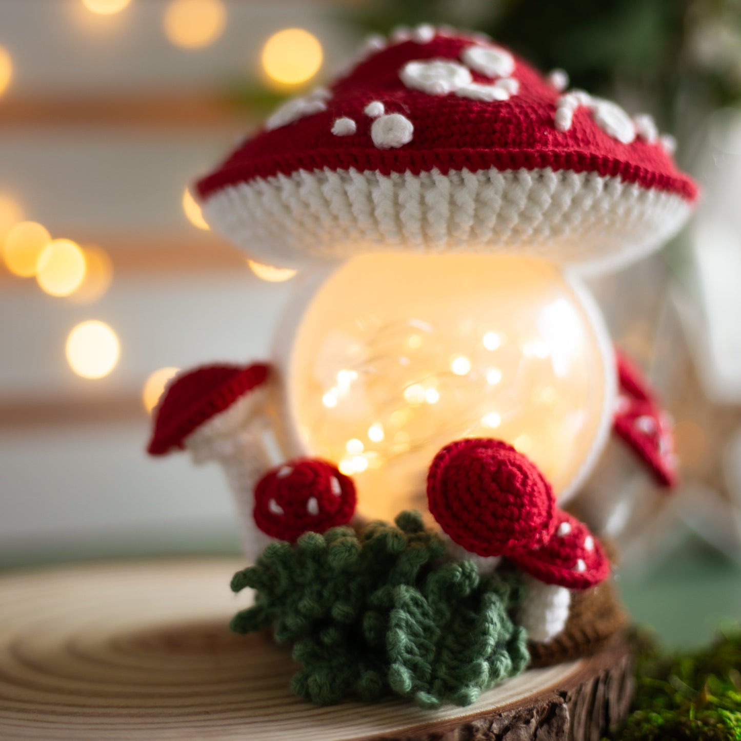 Amigurumi crochet Mushroom. Crochet Amanita pattern.