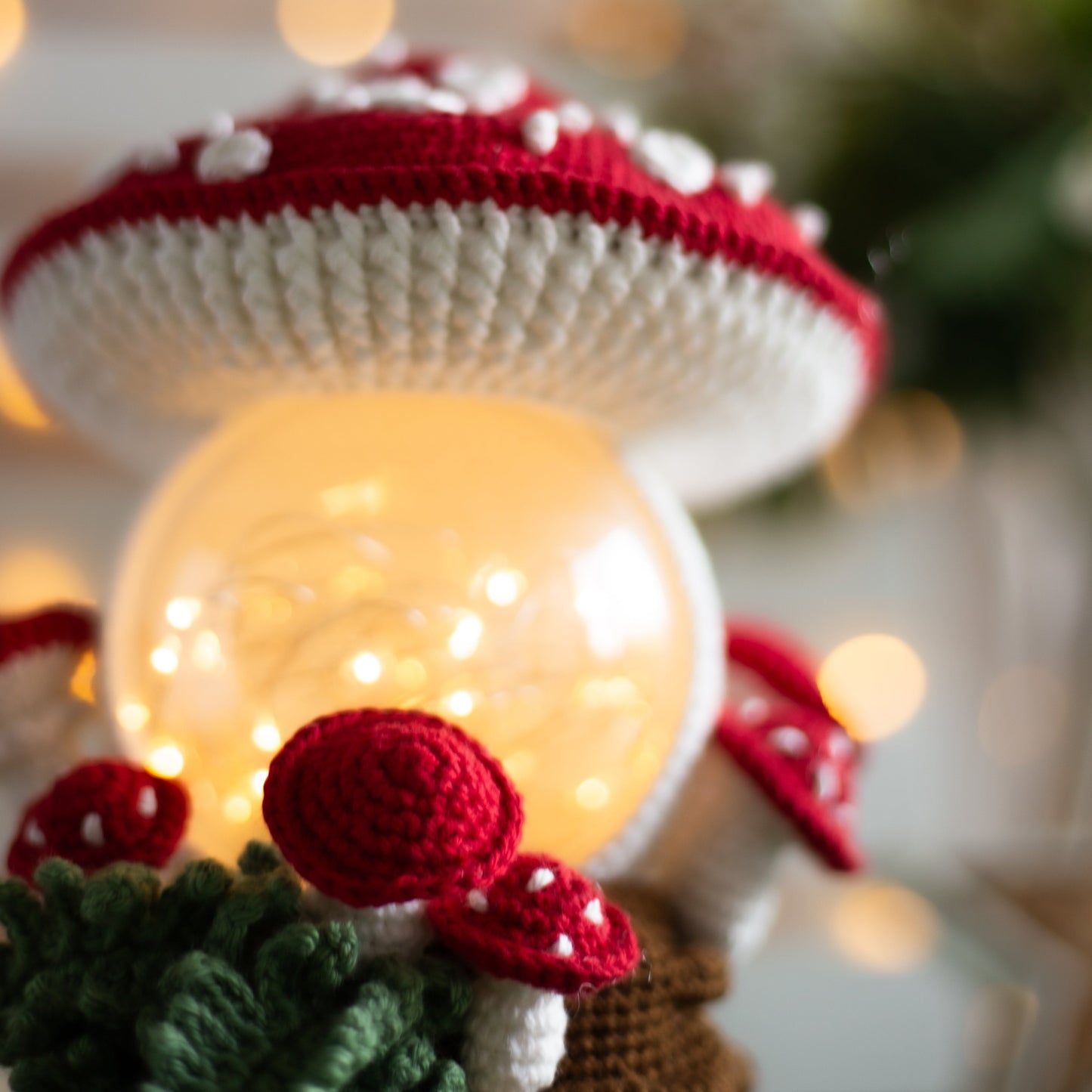 Amigurumi crochet Mushroom. Crochet Amanita pattern.