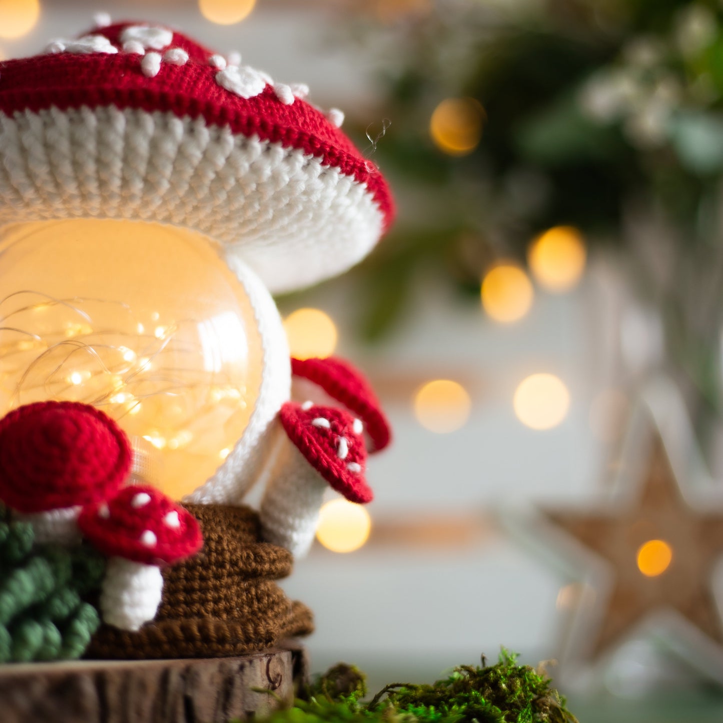 Amigurumi crochet Mushroom. Crochet Amanita pattern.