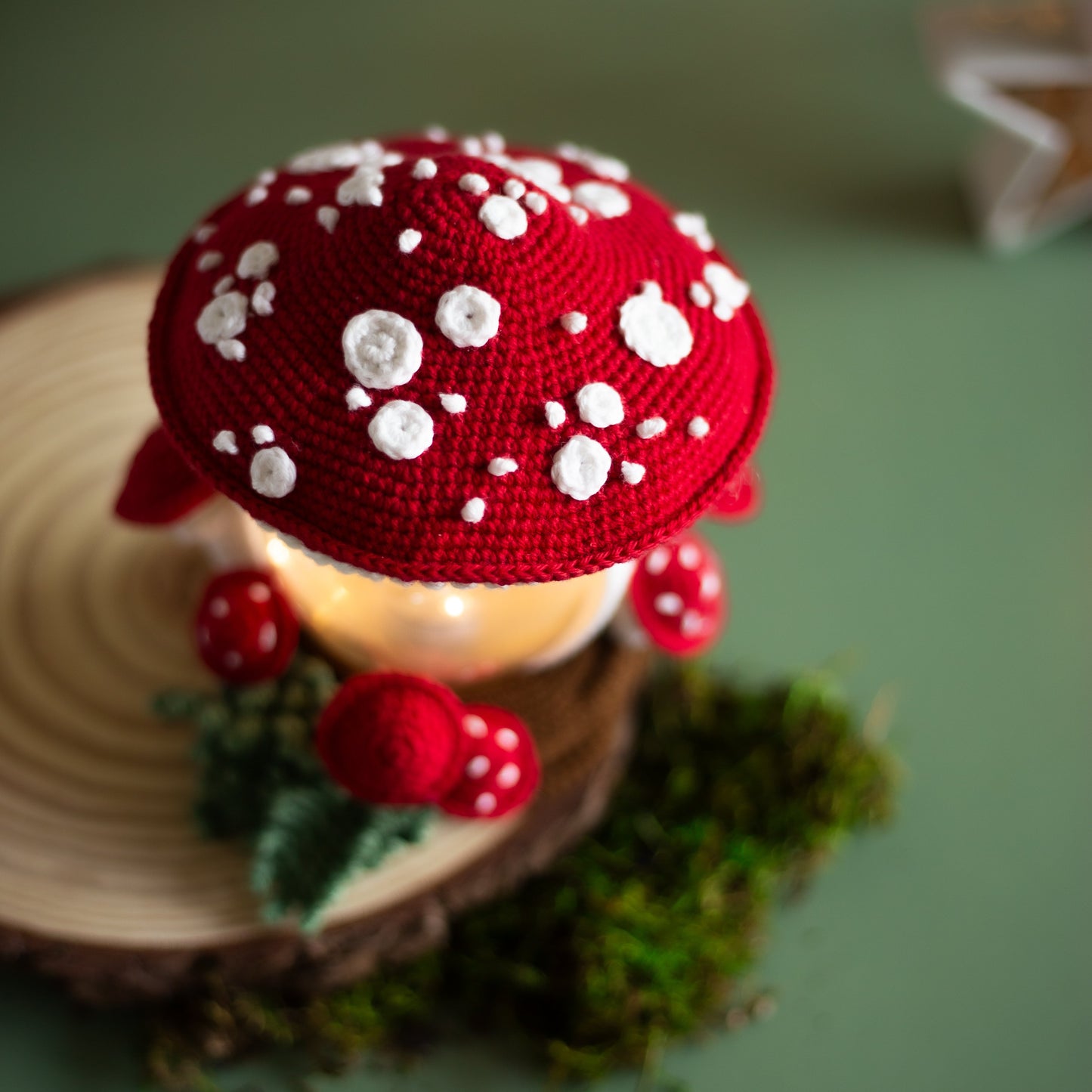Amigurumi crochet Mushroom. Crochet Amanita pattern.