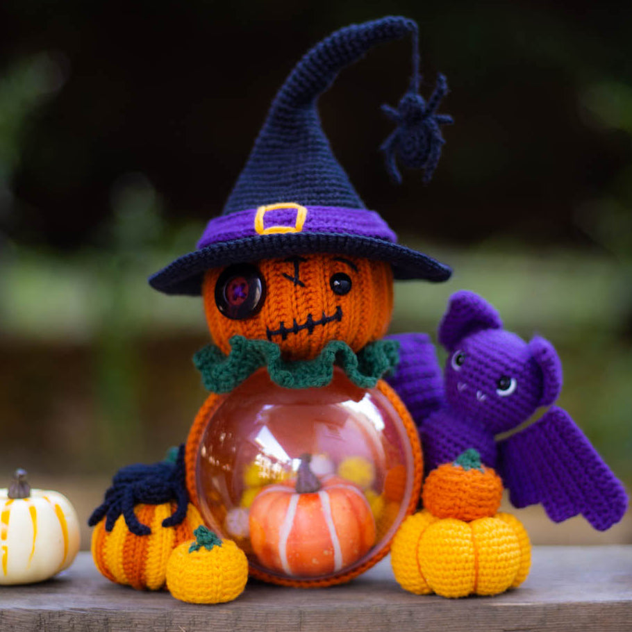 Amigurumi Crochet Halloween Pumpkin. Crochet Halloween Decor. Crochet Pattern in PDF