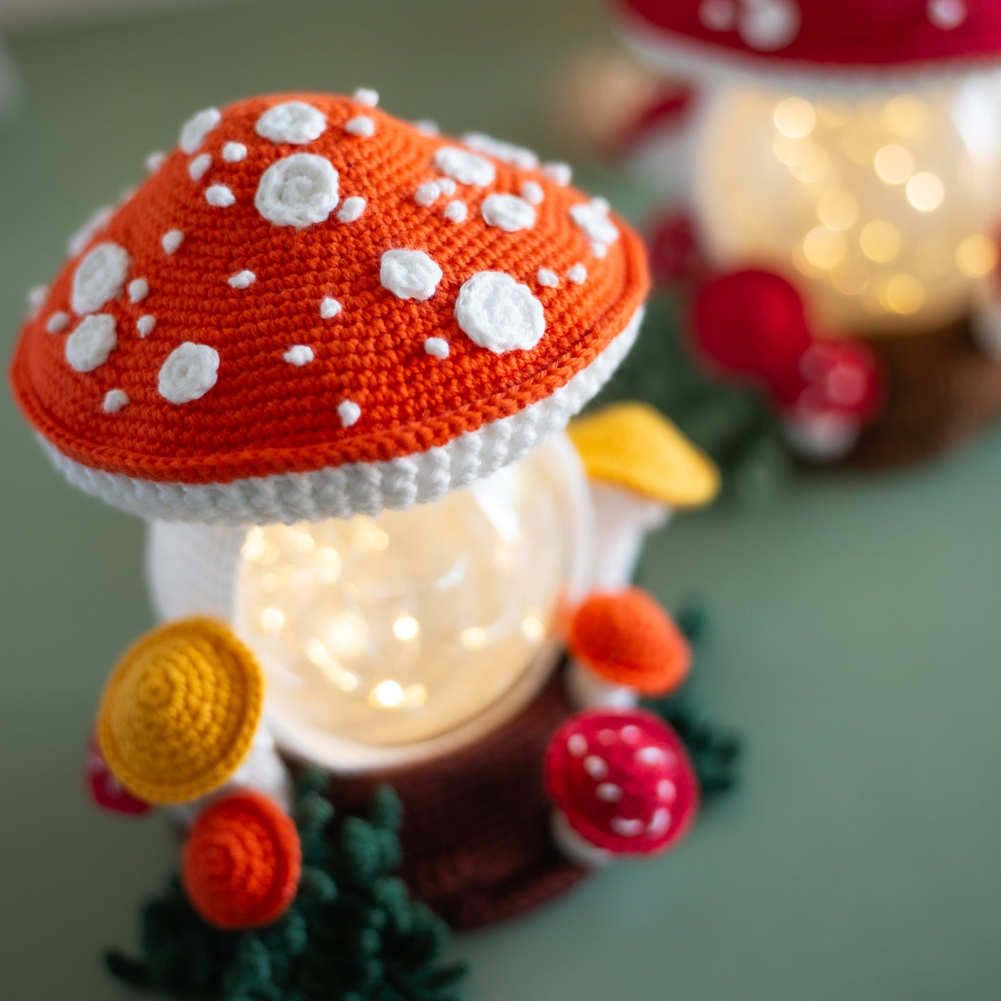 Amigurumi crochet Mushroom. Crochet Amanita pattern.