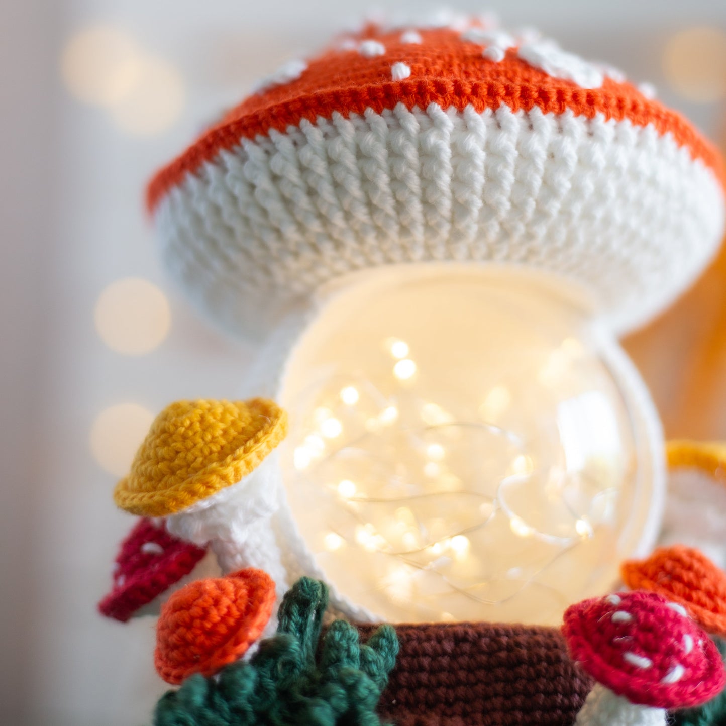 Amigurumi crochet Mushroom. Crochet Amanita pattern.
