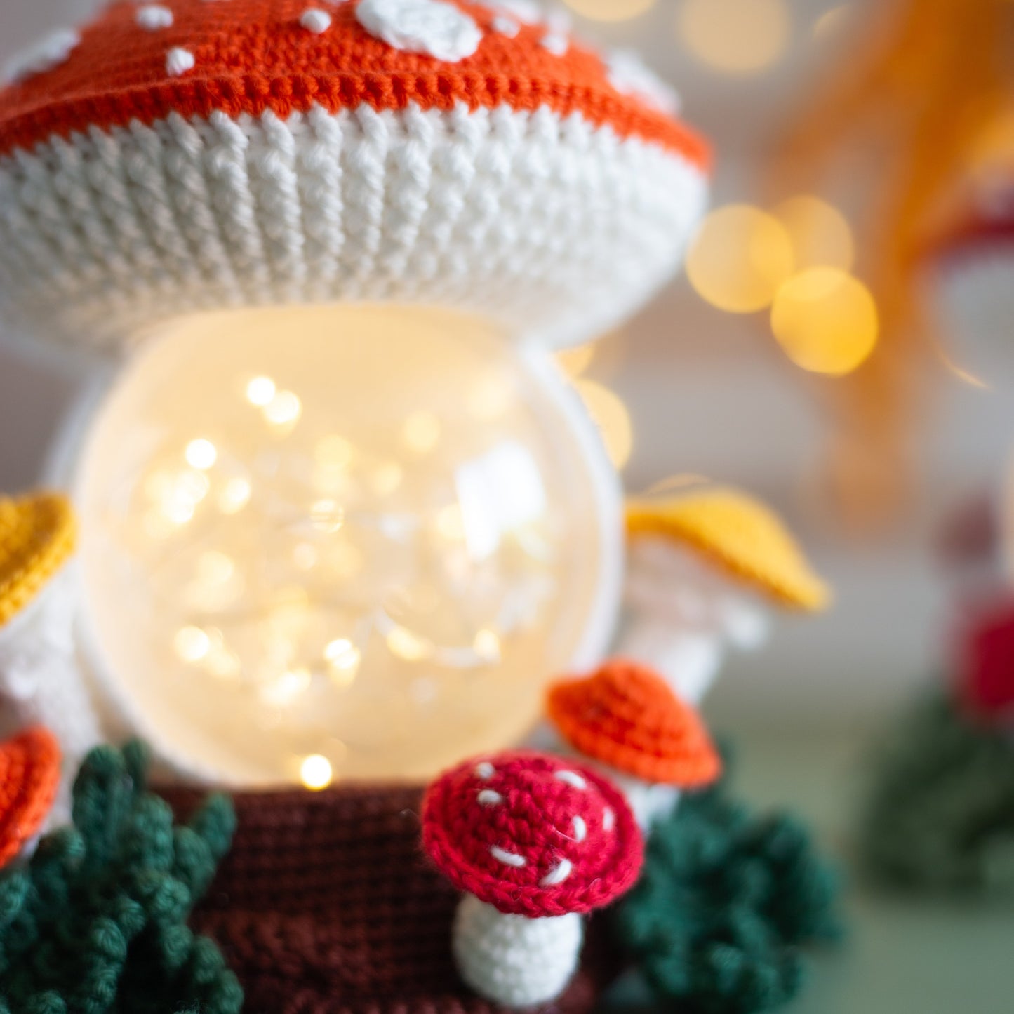 Amigurumi crochet Mushroom. Crochet Amanita pattern.