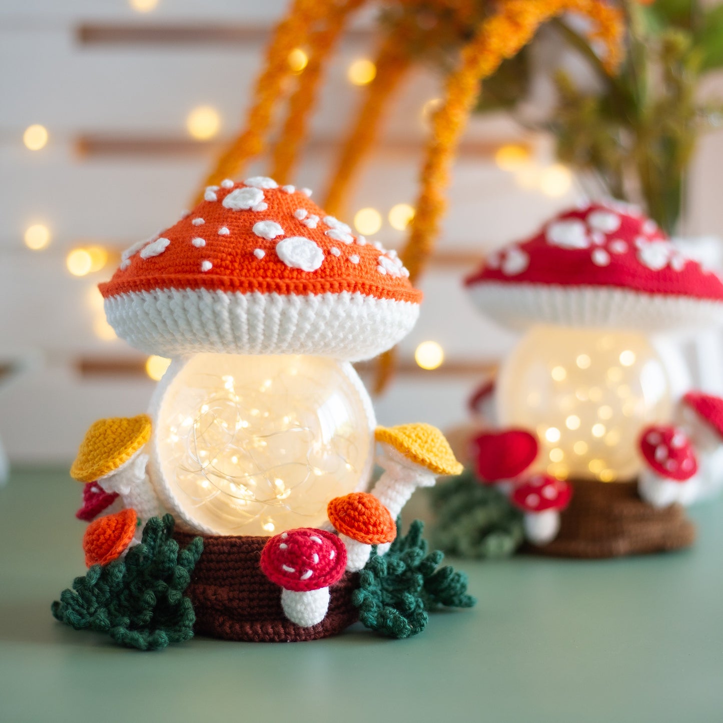 Amigurumi crochet Mushroom. Crochet Amanita pattern.