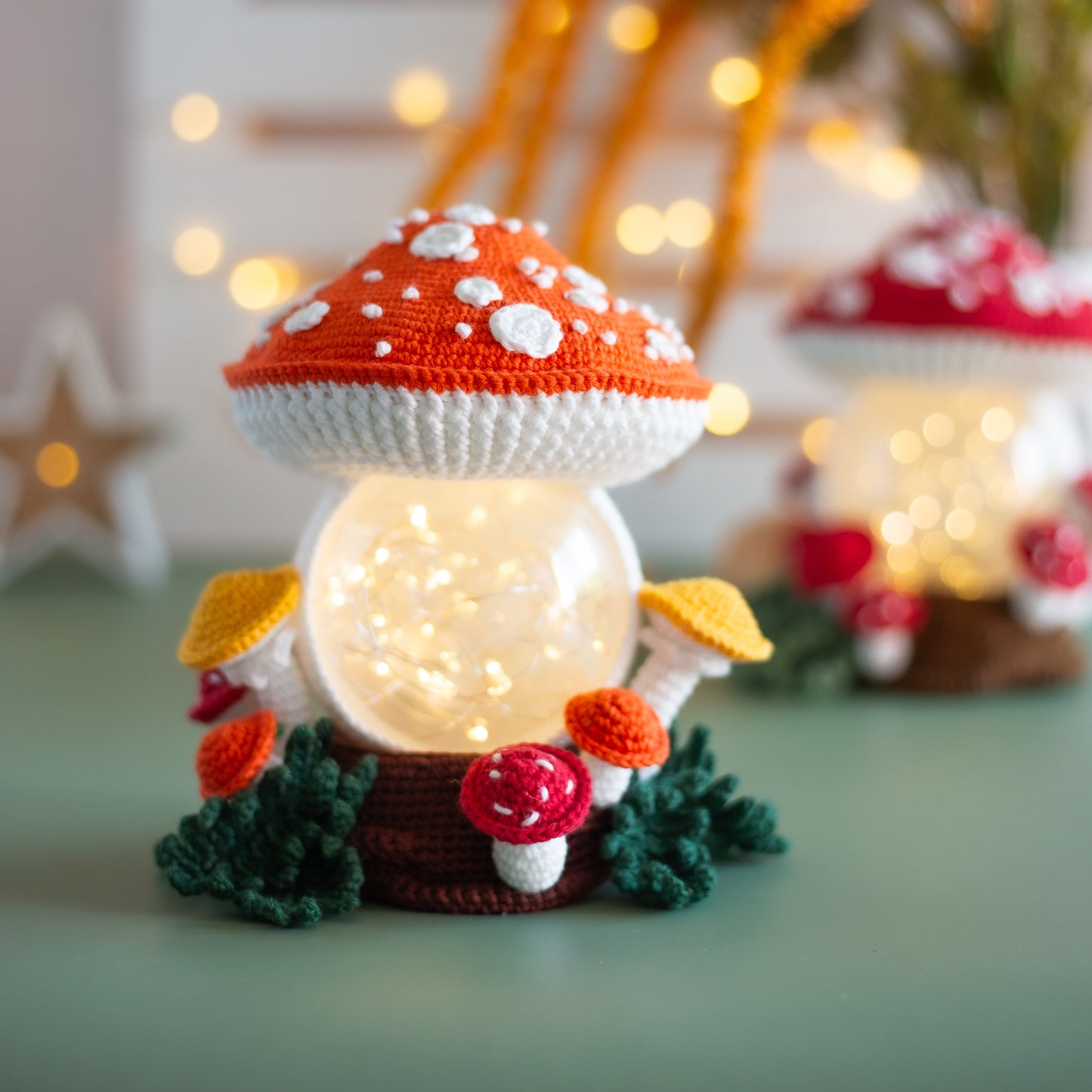 Amigurumi crochet Mushroom. Crochet Amanita pattern.