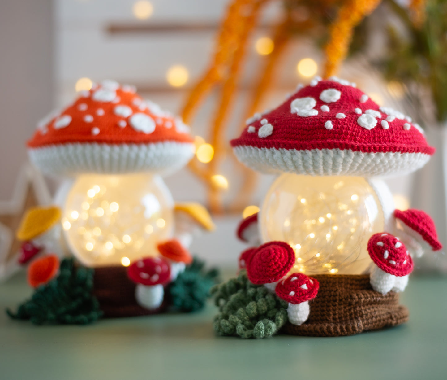 Amigurumi crochet Mushroom. Crochet Amanita pattern.