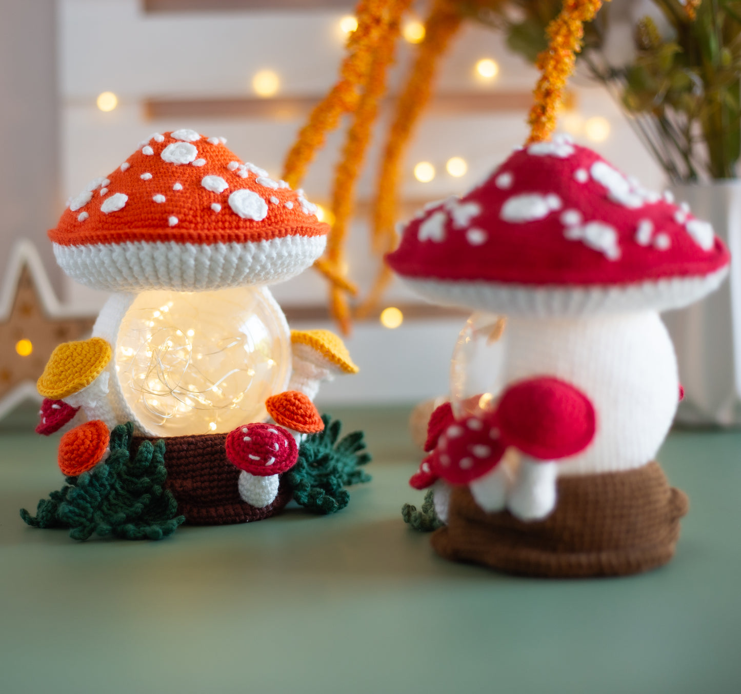 Amigurumi crochet Mushroom. Crochet Amanita pattern.
